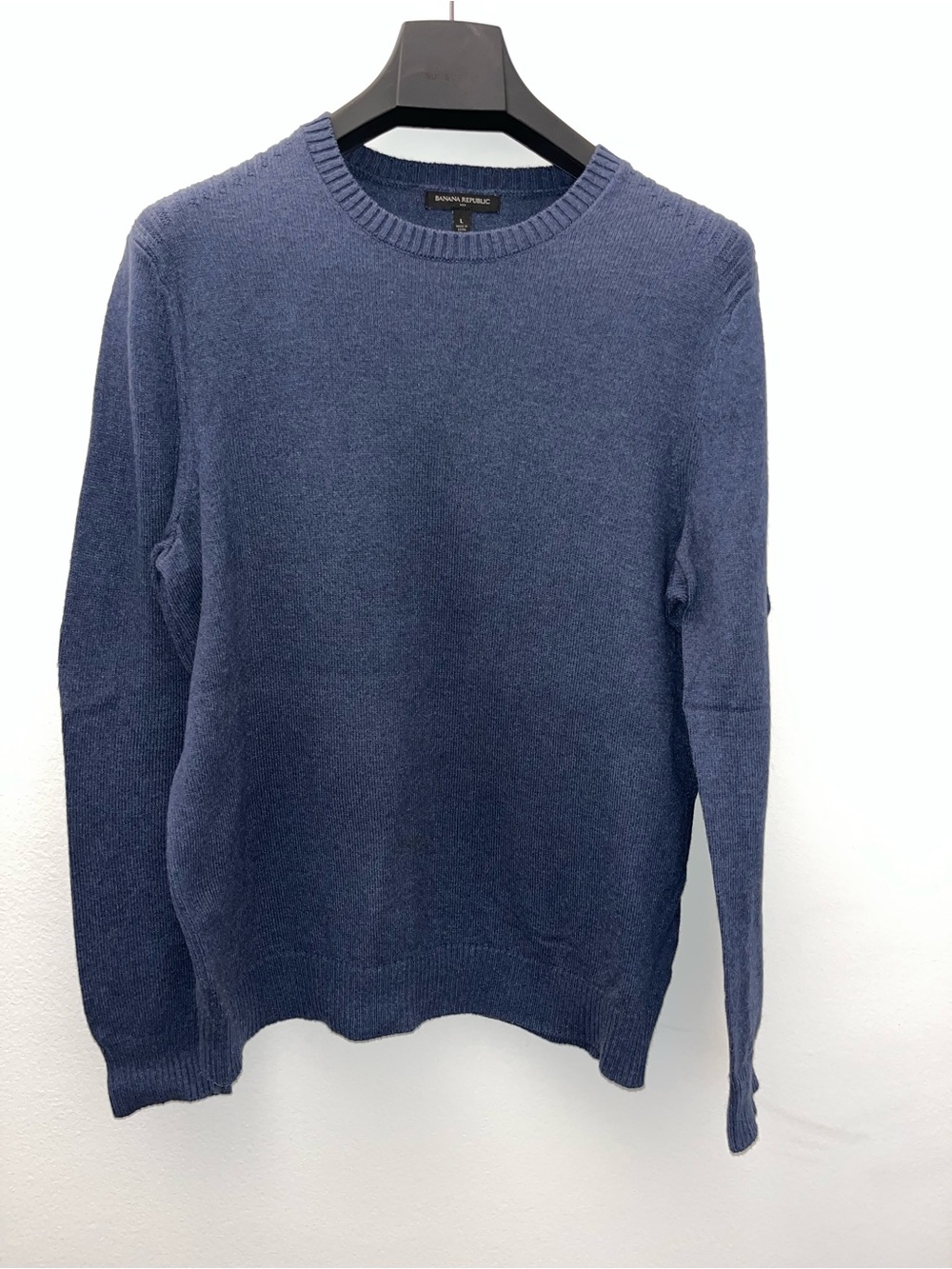 Banana Republic Men's Dark Blue Crewneck Sweater